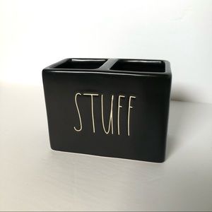 🆕 Rae Dunn black STUFF holder